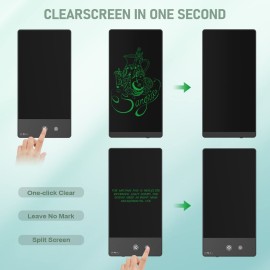 LCD Writing Tablet for Adults-6.5&6 LCD Writing Tablet,Double-Sided Full Screen Electronic Drawing Pad,Mini Portable Digital Notepad for School,Office,Home,Erasable,Reusable