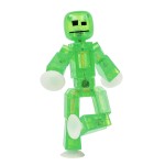 Zing StikBot Single Pack - Includes 1 StikBot - Collectible Action Figures and Accessories, Stop Motion Animation, Ages 4 and Up (Solid Black Sparkle)