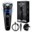 3D Rotary Shaver, Electric Razor for Men, Rechargeable with Pop-up Trimmer, 1 Hour Fast Charging, 90-Min Shaving, 3D Floating Head, LCD Power Indicator