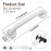 Rackickyer Shower Grab Bar, 2 Pack 12 Inch White Bathroom Grab Bar, 1.25 Diameter 304 Stainless Steel Anti-Slip Grab Bars for Bathtubs and Showers, Handicap Shower Grab Bar for Seniors Elderly