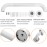 Rackickyer Shower Grab Bar, 2 Pack 12 Inch White Bathroom Grab Bar, 1.25 Diameter 304 Stainless Steel Anti-Slip Grab Bars for Bathtubs and Showers, Handicap Shower Grab Bar for Seniors Elderly