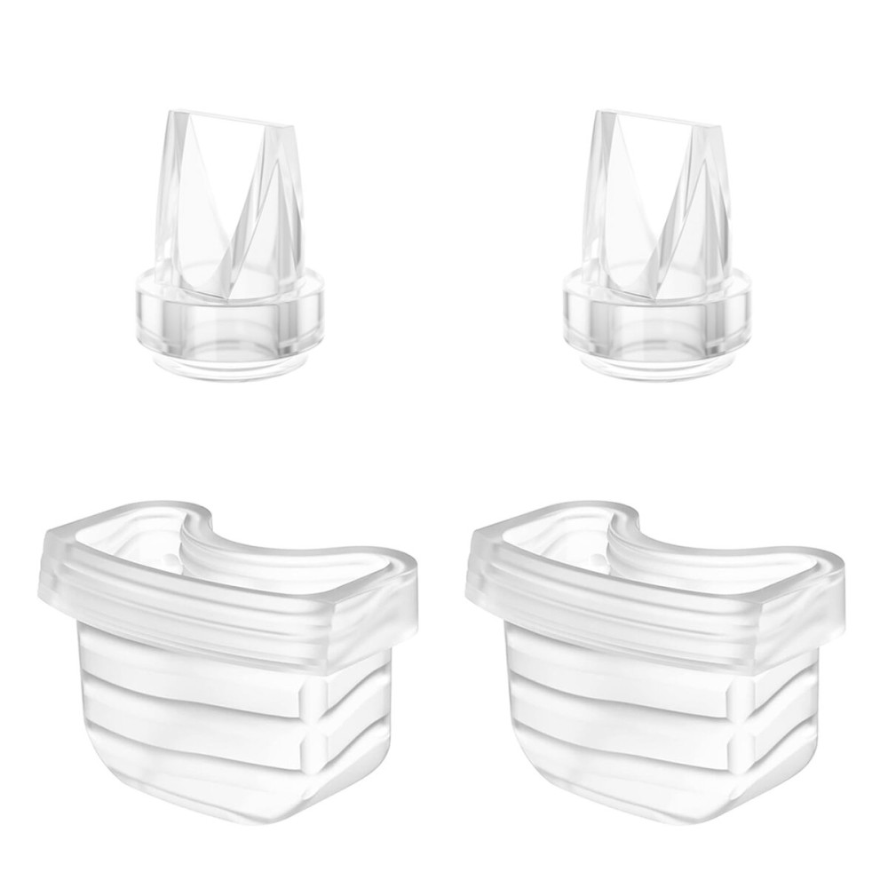 TOVVILD Duckbill Valve Silicone Diaphragm 4pcs, Suitable for Mommed S21 Breast Pump, Compatiable with Missaa Mumgaroo S18/S19, Breast Pump Parts Replace Accessories