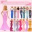 15 Set Doll Clothes Includes 1 Fairy Dress with Wing 1 Long Evening Dress 2 Sequin Dresses 6 Outfits Tops Pants Skirts 6 Fashion Dresses for 11.5 Inch Girl Dolls