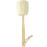 Natural Loofah Exfoliating Bath Brush - Body luffa loofa Sponge On a Stick - Sponge Scrubber with Long Wooden Handle Back Brush for Men & Women - Bath Spa Shower 1 Pack