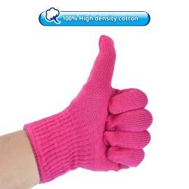 FOHOLA 1 Pc Professional Heat Resistant Gloves for Hair Styling, Heat Proof Gloves, Heat Protection Gloves for Curling Wand (Pink) (1, M)
