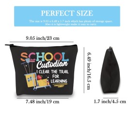 Custodian gift Maintenance Gift Janitorial Gift Janitor Appreciation Gift I Clear The Trail For Learning Teacher Makeup Bag (Custodian) Custodian gift Maintenance Gift Janitorial Gift Janitor Appreciation Gift I Clear The Trail For Learning Teacher Makeup Bag (Custodian)