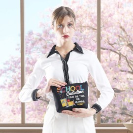 Custodian gift Maintenance Gift Janitorial Gift Janitor Appreciation Gift I Clear The Trail For Learning Teacher Makeup Bag (Custodian) Custodian gift Maintenance Gift Janitorial Gift Janitor Appreciation Gift I Clear The Trail For Learning Teacher Makeup Bag (Custodian)