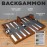 Large Backgammon Sets for Adults - Classic Board Games for 2 Players Adults and Kids - Premium Backgammon Set 15 inch Board and 32 Backgammon Pieces in Quality PU Leather Case - Gift for Man