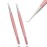 My Lash Tools Eyelash Extension Curved Degree Tweezers for Isolation Lash Extensions 14cm, Best for Individual Isolation & Classic Lashes Japanese Stainless Steel Eyelash Twisers (Blush Pink Set)