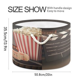 xigua Cotton Rope Basket Movie Theater Popcorn Baby Laundry Basket Blanket Kids Toy Storage Basket115