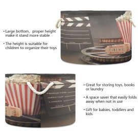 xigua Cotton Rope Basket Movie Theater Popcorn Baby Laundry Basket Blanket Kids Toy Storage Basket115