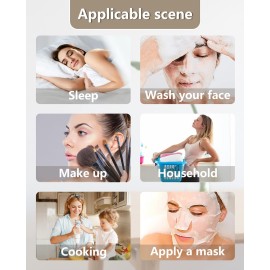 Satin Bonnet for Women Silk Hair Bonnet for Sleeping Cap with Band Double Layer Night Cap for Curly Hair Wrap (Navy(Leopard Band))