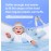 Hocazor HZ001 Baby Hearing Protection - CE & CPC Certified for Babies up to 36 Months - with Replacement Headband Baby Earmuffs Ear Protection for Airplane, Firework Show - Pale Blue