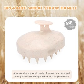 FREATECH Scalp Massager Hair Growth, Scalp Scrubber Shampoo Brush with Soft Silicone Bristles for Dandruff Removal and Hair Care, Wet & Dry Hair Massager Scalp Exfoliator, Beige FREATECH Scalp Massager Hair Growth, Scalp Scrubber Shampoo Brush with Soft Silicone Bristles for Dandruff Removal and Hair Care, Wet & Dry Hair Massager Scalp Exfoliator, Beige