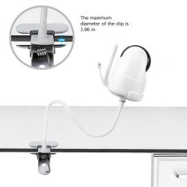 SkingHong Baby Monitor Crib Mount for IFamily Baby Monitor SM650 SM651, Flexible Gooseneck Baby Monitor Mount Compatible with Kidsneed Baby Monitor SM935C SM935A HUBOOK SM652, Baby Monitor Accessories