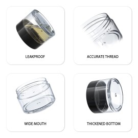 VEAIDE Travel Size Containers for Toiletries, 3 Size 0.17/0.5/1 OZ Small Cosmetic Jars for Makeup Face Creams Moisturizer Lotion, with 2 Pieces Mini Spatulas for Gift (6 Pieces) VEAIDE Travel Size Containers for Toiletries, 3 Size 0.17/0.5/1 OZ Small Cosmetic Jars for Makeup Face Creams Moisturizer Lotion, with 2 Pieces Mini Spatulas for Gift (6 Pieces)