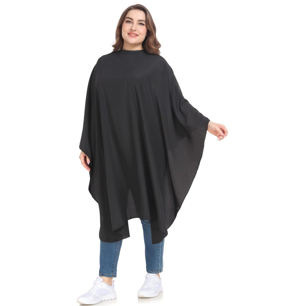 PERFEHAIR Barber Cape - Snap Closure Hair Cutting Cape, Soft & Lightweight Haircut Capes for Men & Women, Super Silky Smooth Texture