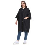 PERFEHAIR Salon Client Gown Capes - Plus Size Hair Coloring Wrap Kimono Style for Women & Men, Hair Stylist, Dog Grooming Smock with 2 Pockets, 5 Snap Closures, Lightweight & Soft