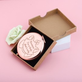 AKTAP Aristocats Gifts Cat Pocket Compact Makeup Mirror Because I\'m a Lady That\'s Why for Cat Lover Gift (M-RIE Cat Pocket Mirror)