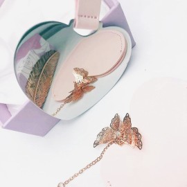 Incauca 2Pcs Stainless Steel Mini Purse Mirror with PU Leather Cover, Heart Shaped Compact Pocket Mirror, Cute Small Travel Makeup Mirror, Unbreakable Portable Mirror for Women Girls (Silver)