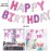 Kawaii Birthday Garland Arch Party Balloons Arch Kit with Black Pink Printed Cartoon Character for Girls Birthday Decoration Backdrop