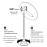HEITIGN Makeup Mirror with LED Light and Suction Cup 360 Degree Swivel Flexible Gooseneck 10X Magnifying Mirror Travel and Home Bathroom Vanity Mirror