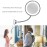 HEITIGN Makeup Mirror with LED Light and Suction Cup 360 Degree Swivel Flexible Gooseneck 10X Magnifying Mirror Travel and Home Bathroom Vanity Mirror