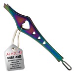 2 in 1 Rainbow Double Ended Tweezers Sharp Slant Precision Tweezer for Eyebrows & Ingrown Hair Removal Skin Care Tool Blackhead Pimple Comedone Remover (1pc)