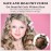 ZILAMPU No Heat Curling Rod Headband for Women and Girls, Overnight Velour Hair Roller Wrap for Long Curls - Leopard Print