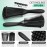 Hommtina 4pcs Detangling Brush Set Getting Shine and Makes Hair Smooth, Curly Hair Brush for Adult & Kids Wet or Dry Hair (3 PCS, Black+Black)