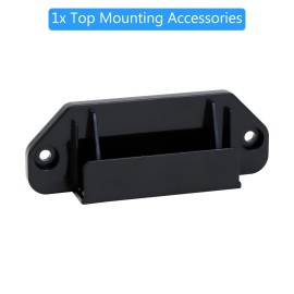 WOMHOM Retractable Baby Gates Replacement Parts Kit (Black) Extra Wide Baby Gate Full Set Wall Mounting Accessories with Brackets Anchors and Screws Retractable Dog Gate Accessories