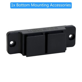 WOMHOM Retractable Baby Gates Replacement Parts Kit (Black) Extra Wide Baby Gate Full Set Wall Mounting Accessories with Brackets Anchors and Screws Retractable Dog Gate Accessories