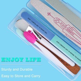 Lokyango 4-Piece Plastic Storage Box for Nail Tools - Multicolor Manicure & Pedicure Supply Organizer