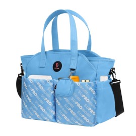 SUPROMOMI Diaper Tote: Large Baby Bag for Boy Girl,Shoulder Mommy Bag Can Make Twins and 2 Kids Nappy Package Mom Hospital Use Skyblue