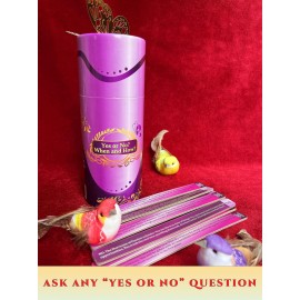Milliana Riche Yes or No? When and How? 100 Oracles for Fortune-Telling; Positive Affirmations for Stress Relief, Inspirational Messages, Icebreaker, Fun Party Games (Pink)