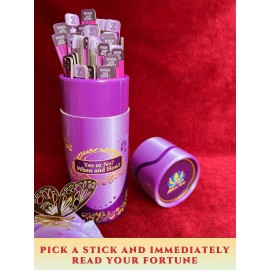 Milliana Riche Yes or No? When and How? 100 Oracles for Fortune-Telling; Positive Affirmations for Stress Relief, Inspirational Messages, Icebreaker, Fun Party Games (Pink)