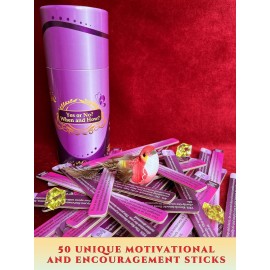 Milliana Riche Yes or No? When and How? 100 Oracles for Fortune-Telling; Positive Affirmations for Stress Relief, Inspirational Messages, Icebreaker, Fun Party Games (Pink)