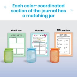 hand2mind Filling My Jars Interactive Journal, Kids Gratitude Growth Mindset Activities, Positive Affirmations for Kids, Mindfulness Social Emotional Learning, Calm Down Corner (95426)