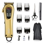 GEC Smart Hair Clipper for Men,Rechargeable -Professional Clippers,Low Noise 5-Mode Hair Clippers with Auxiliary Light Hair Trimmer Kit for Men