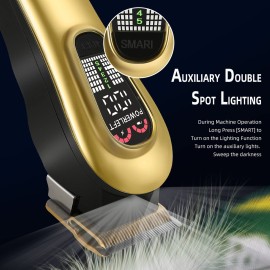 GEC Smart Hair Clipper for Men,Rechargeable -Professional Clippers,Low Noise 5-Mode Hair Clippers with Auxiliary Light Hair Trimmer Kit for Men GEC Smart Hair Clipper for Men,Rechargeable -Professional Clippers,Low Noise 5-Mode Hair Clippers with Auxiliary Light Hair Trimmer Kit for Men