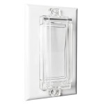 Light Switch Guard, ILIVABLE Child Proof Rocker Switch Plate Cover Prevents Kids or Accidental Turned On/Off Switch While Allowing Access (Clear, 2 Pack)