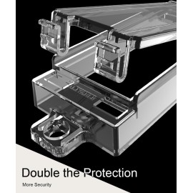 Light Switch Guard, ILIVABLE Child Proof Rocker Switch Plate Cover Prevents Kids or Accidental Turned On/Off Switch While Allowing Access (Clear, 2 Pack)