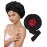 Satin Bonnet Silk Bonnet for Sleeping Silk Sleep Cap Double Layer Hair Bonnet with Elastic Tie Band for Curly Hair Night Cap (Black+Red)