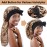 2pcs Long Satin Bonnets with Tie Band, Large Braid Bonnet Silky Hair Cap for Locs Women Sleeping, B