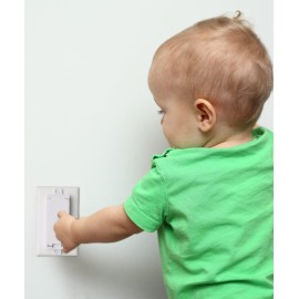 Light Switch Guard, ILIVABLE Child Proof Switch Plate Cover Prevents Kids or Accidental Turned On/Off Switch While Allowing Access (White, 2 Pack)