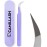 Fiber Tip Lash Tweezers For Eyelash Extension Tweezers Professional Artist Tech Work Kit Tools,Best Volume Eyelash Lashes Extensions Purple Tweezers Precision Supplies(C Curved)