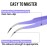 Fiber Tip Lash Tweezers For Eyelash Extension Tweezers Professional Artist Tech Work Kit Tools,Best Volume Eyelash Lashes Extensions Purple Tweezers Precision Supplies(C Curved)
