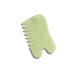 Earth Harbor Island Jade Gemstone Gua Sha + Massaging Comb