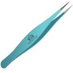 Majestic Bombay Fine Point Tweezers for Women and Men - Splinter Ticks, Facial, Brow and Ingrown Hair Removal-Sharp, Needle Nose, Surgical Tweezers Precision Pluckers best tweezers for chin hair