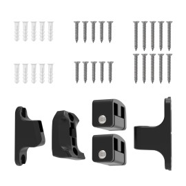 Hole Mounting Kit for Babelio 26-43 Auto Close Baby/Dog Gate for Stairs, Contains Screws, Black